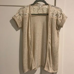 Tan MAURICES cardigan/coverup